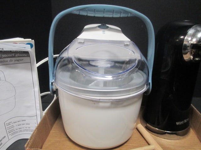 Hamilton Beach Ice Cream/Yogurt Maker & Westbend Can Opener - 4