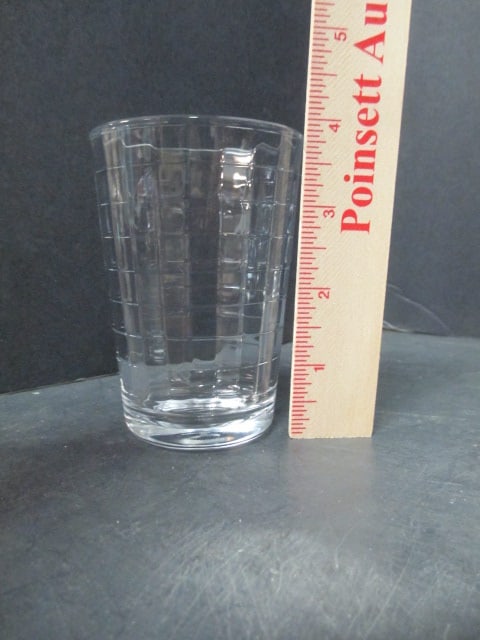 Block Optic Clear Glass Tumblers (Lot of 10) - 3