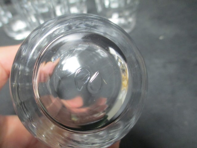 Block Optic Clear Glass Tumblers (Lot of 10) - 5