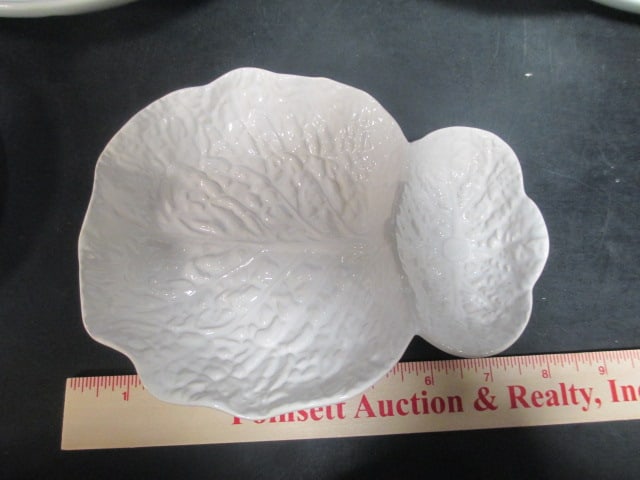 Fondue Plates (Lot of 4) 9", Appetizer Swirl Dish, etc. - 4