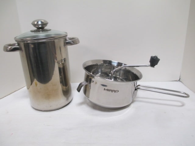 Stainless Steel Asparagus Steamer & Mirro Food Mill: .