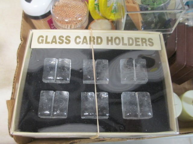 Party Picks, Glass Card Holders, Coasters, etc. - 5