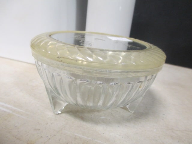 White Ceramic Kleenex Holder & Soap Dispenser, & - 3