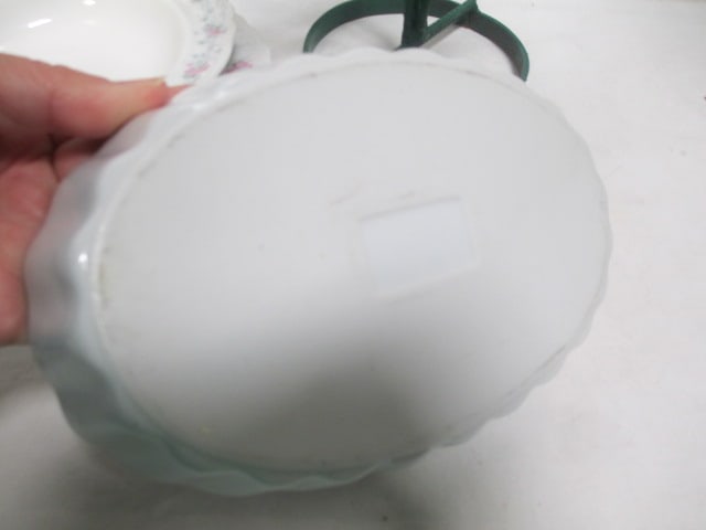 Metal Roses, German Plate & Bowl, Casserole Dish, etc. - 7