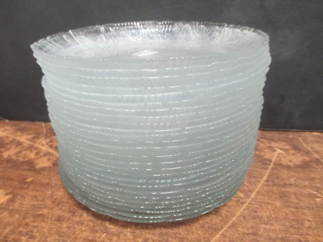 Clear Glass Salad Plates (Lot of 26) - 5