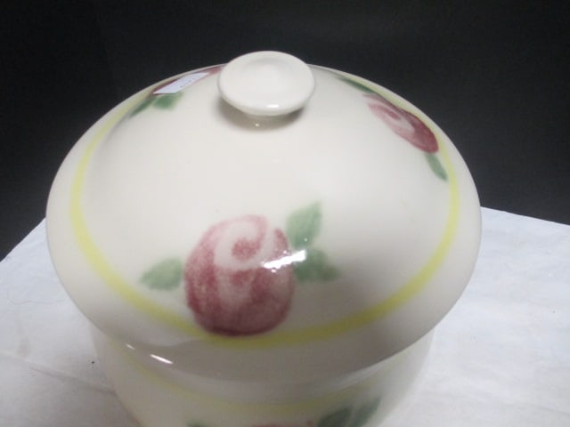 Signed Pottery Lidded Serving Bowl - 2