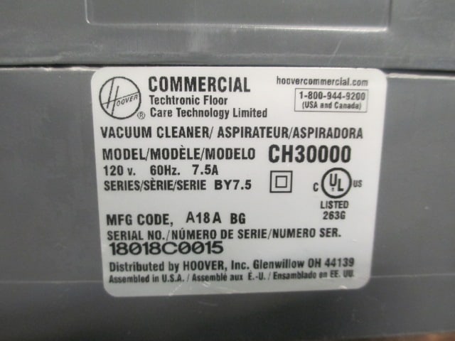 Hoover Commercial Porta Power Vaccuum w/Attachments - 3