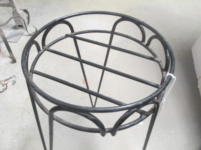 Black Metal Plant Stand - 2