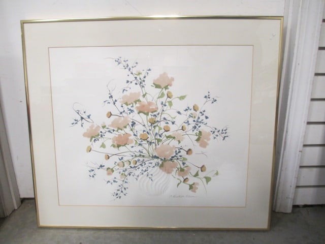 C. Winterle Olson Pencil Signed Watercolor F/M: 29 x 25 