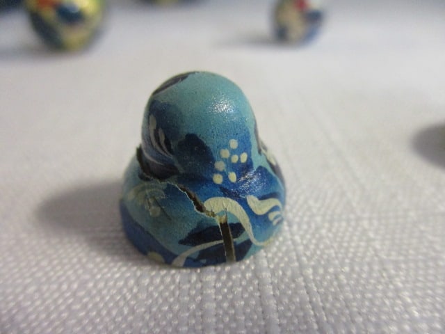 Vintage Signed 15 Piece Russian Nesting Doll - 10