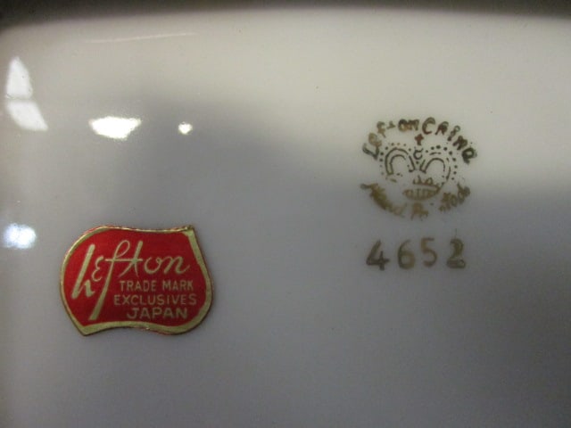 Vintage Lefton Handpainted "50th Anniversary" Dish - 4