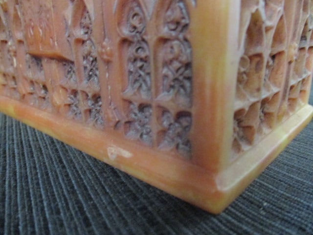 Vintage Incolay Stone Lidded Box - 8