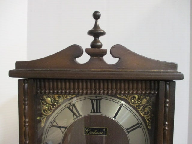 Vintage Centurion 35-Day Mantle Pendulum Clock with Key - 2