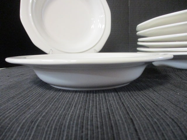 8 Pfaltzgraff "Heritage White" Scalloped Edge Bowls - 2