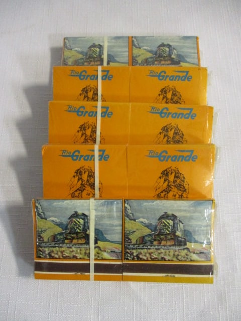 Lot of Vintage Frisco and Rio Grande Railroads Advertising Matchbooks - 4