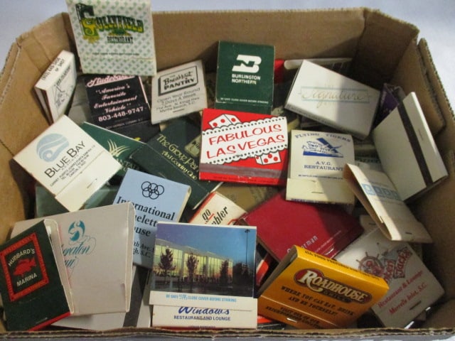 Lot of Vintage Matchbooks - Camel Cigarettes, Rambler, Poinsett Club, etc.: see pictures and preview for selection and condition 