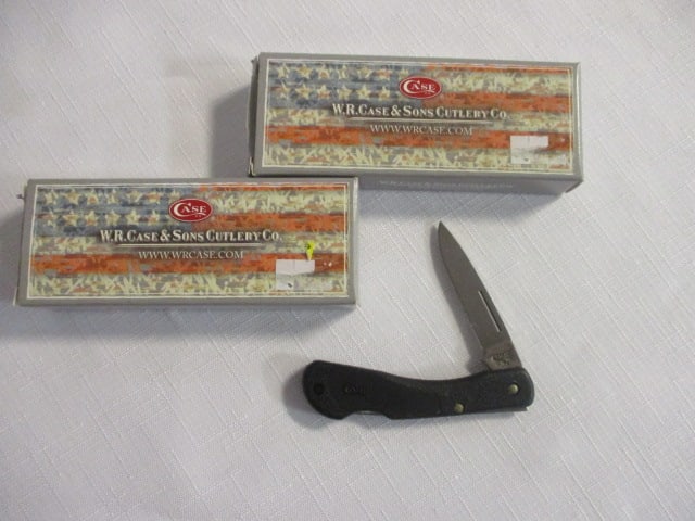 2 Case XX Mini Blackhorn Folding Pocket Knives in Original Boxes - 2