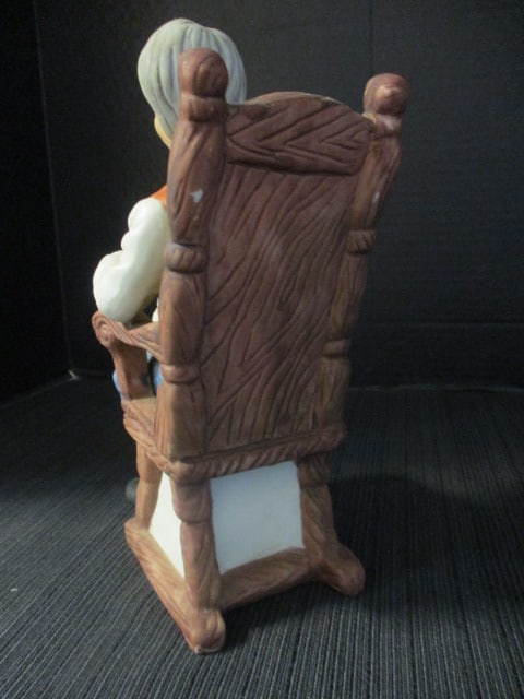 2 JJ Fine Quality Limited Edition Ceramic Old Man and Old Lady on Rocking - 10