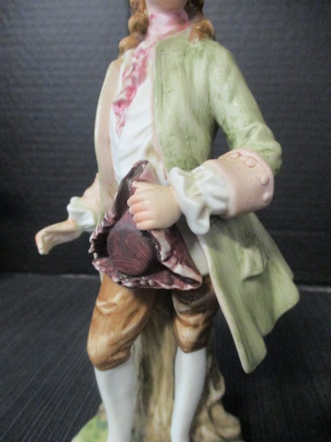 2 Vintage Lefton Colonial Couple Porcelain Figurines - KW565 - 14
