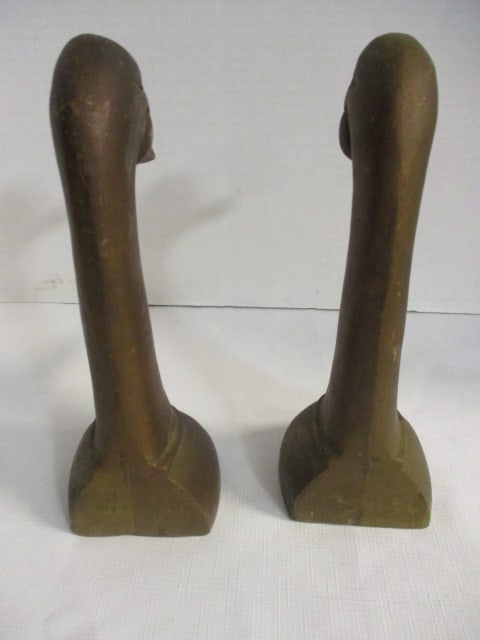 Pair of Vintage Brass Duck Bookends - 4