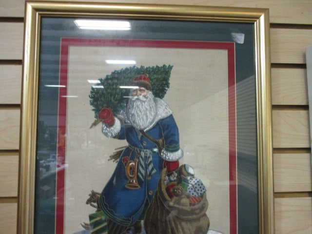 Framed and Matted "Old World Santa Claus" by Bobbi Becker Print - 3