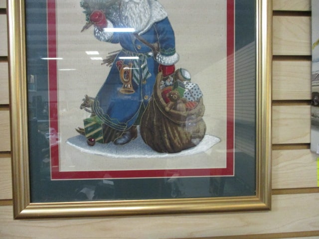 Framed and Matted "Old World Santa Claus" by Bobbi Becker Print - 4