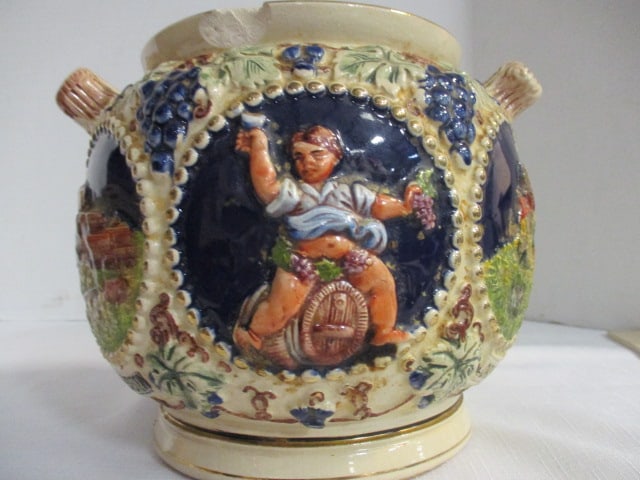 Vintage 1950s German Gertz Pottery Biscuit/Cookie Jar - 9