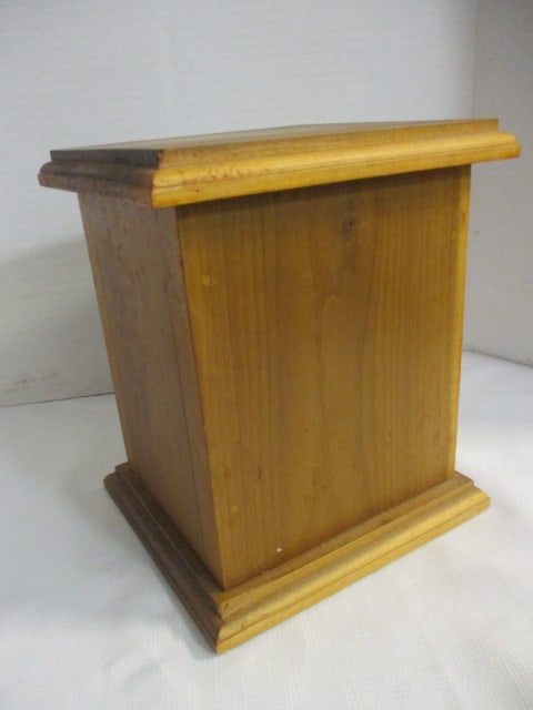 Antique USPS Post Office Mail Door Wood Bank - 7