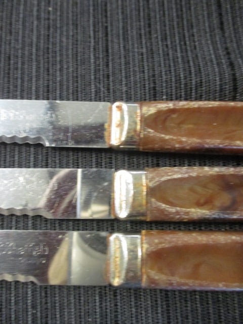 7 Vintage Steak Knives - 6