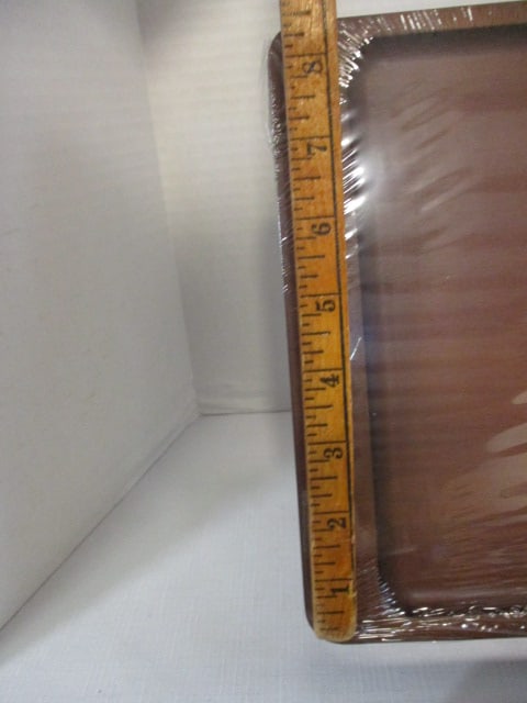 2 Wood Armchair Tray Tables - 1 is New in Plastic - 7