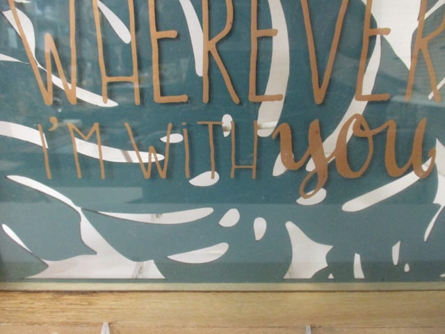 Decorative Wood "Home is Wherever I am with You" Tray - 3