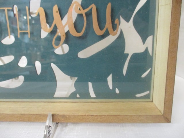 Decorative Wood "Home is Wherever I am with You" Tray - 5