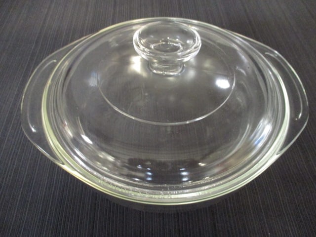Lot of Vintage Clear Glass Bowls, Casseroles, and Extra Lids - 5