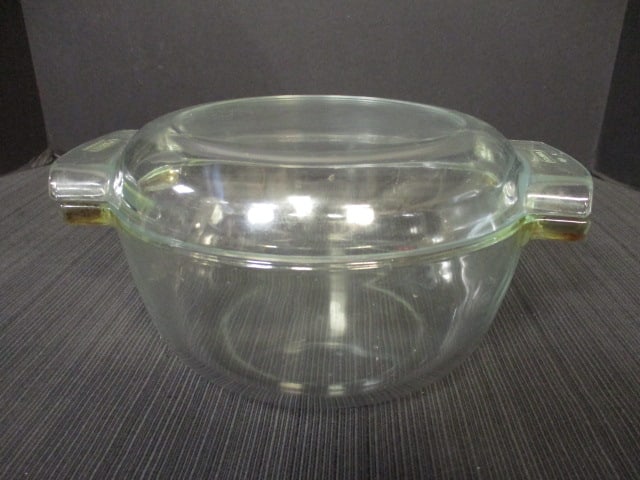 Lot of Vintage Clear Glass Bowls, Casseroles, and Extra Lids - 8