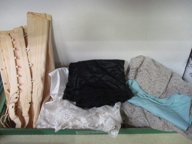 Lot of Vintage Corset and Slips: see pictures and preview for selection and condition 