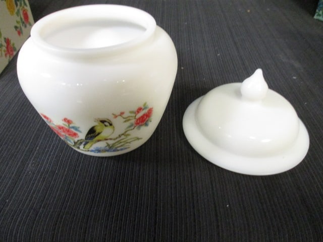 Lot of Vintage Avon Perfume, Candle Holders, Soap Dish with Soap, and - 8