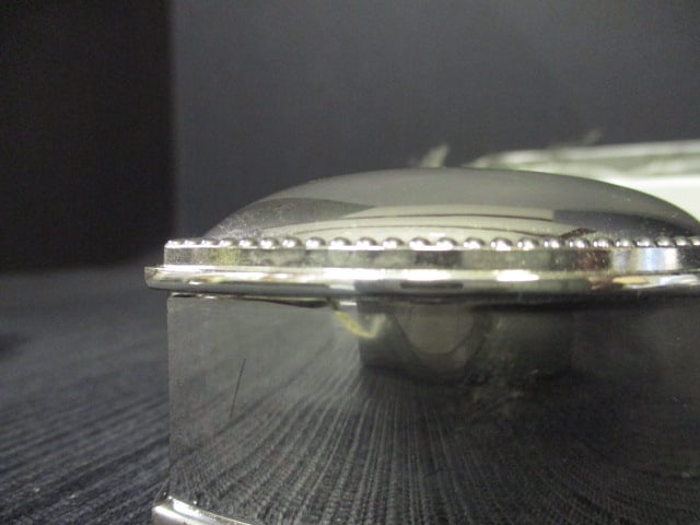 Vintage Beaded Evening Bag, Silverplated Heart Trinket Box, and Silverplated - 9