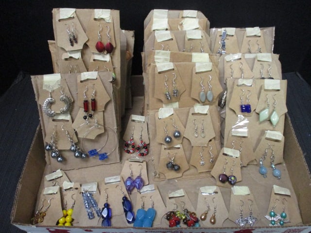 Lot of Handmade Earrings: see pictures and preview for selection and condition 