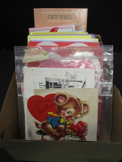 Lot of Vintage and New Greeting Cards - Valentine's Day, Get Well, etc. (1 of 11)