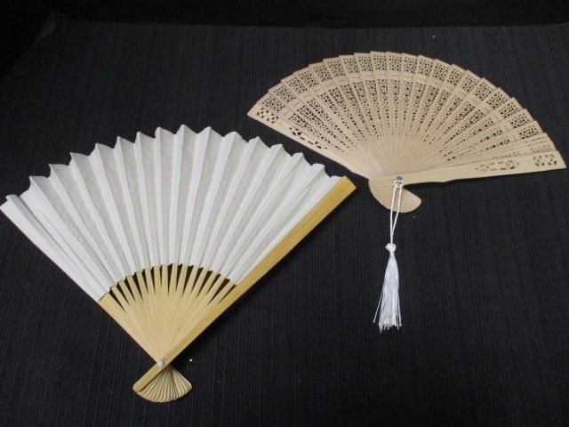 Lot of Vintage Advertising Hand Fans and 3 Accordion Fans - 10