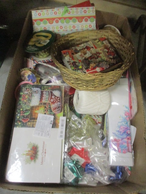Christmas Lot - Ribbons, Bows, Cards, Crafts, Decorations, etc. (1 of 6)