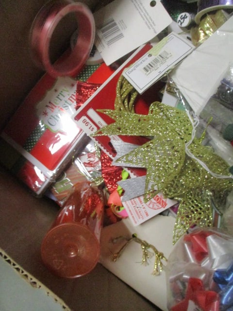 Christmas Lot - Ribbons, Bows, Cards, Crafts, Decorations, etc. - 6