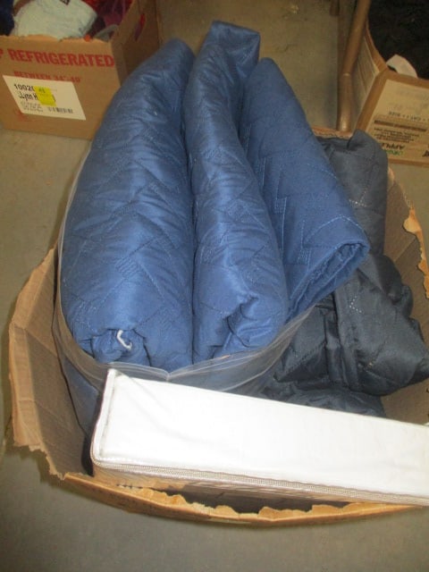 2 Quilted Blue Twin Bedspread and Sham Sets and New Old Stock: Goodness & Grace Twin XL Sheet Set