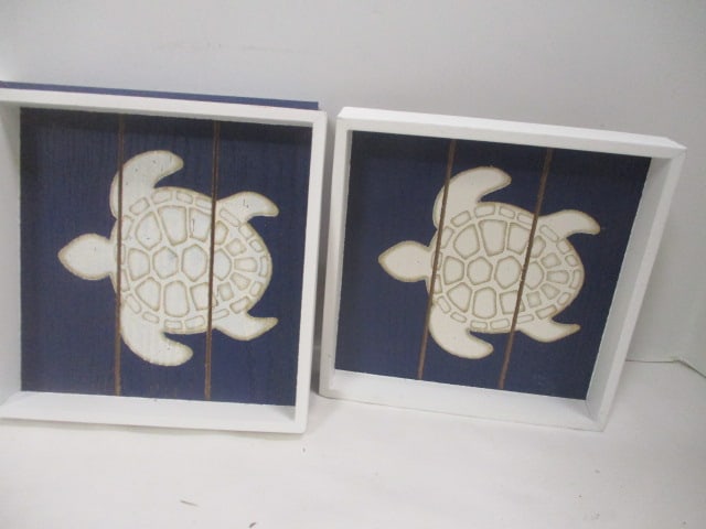 Set of 6 Handpainted Nautical Framed Art - 3