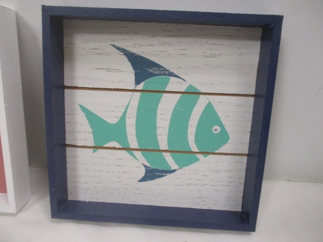 Set of 6 Handpainted Nautical Framed Art - 4