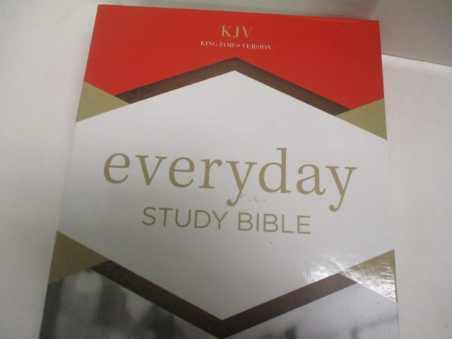 Lot of 3 Religion Books and KJV Everyday Study Bible in Box - 4