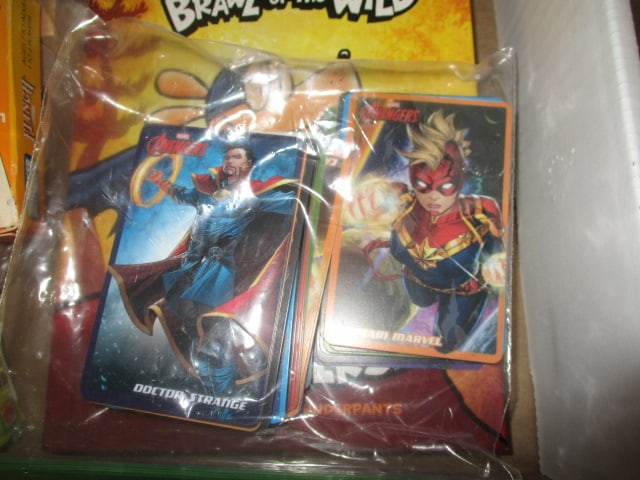 Avenger Trading Cards, 2 Card Games, Wood Puzzle Toy, and "Dogman" Book - 2