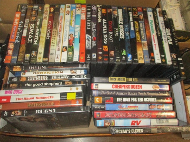 Lot of DVD Movies - Ocean's Eleven, Bugsy, Total Recall, etc.: see pictures and preview for selection and condition