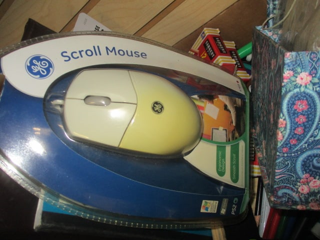 Office Lot - Computer Mouse, Notebooks, Pens, Highlighters, Containers, etc. - 6