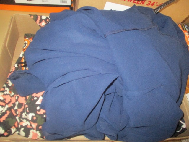 Lot of Ladies' Tops (Sizes L-2X) and Cocktail Dress (Size 12): see pictures and preview for selection and condition 